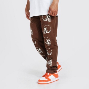 Pantalones Cargo Chino Personalizados con Logotipo de Calavera Estampada - Product Image 1