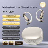 Nouveaux écouteurs sans fil BT V6.1AI avec traduction, écouteurs sportifs à crochet d'oreille, traduction bidirectionnelle multilingue, affichage numérique