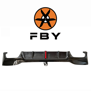 Led sợi Carbon 3D phong cách phía sau Bumper Lip cho BMW 5 Series <span class=keywords><strong>G30</strong></span> F90 M5 2020 + sợi carbon khuếch tán cơ thể Kit - Product Image 6