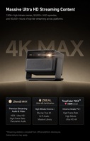 Projecteur domestique XGIMI RS30 Ultra Max 5500CVIA ultra-lumineux 4K Ultra-HD, laser tricolore, zoom, inclinaison, projecteur intelligent