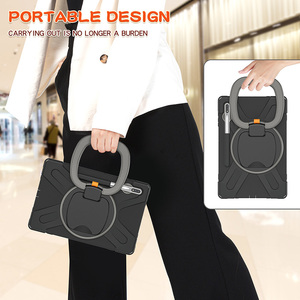 Porte-crayon pour <span class=keywords><strong>Samsung</strong></span> Galaxy Tab <span class=keywords><strong>S7</strong></span> Plus, <span class=keywords><strong>12</strong></span>.4 <span class=keywords><strong>pouces</strong></span>, T970, en Silicone résistant aux chocs, poignée à pression, rose arc-en-ciel - Product Image 2