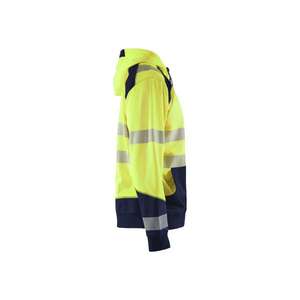 BLAKLADER - 354625283389XXXL Pull à capuche haute visibilité Jaune/Bleu marine-EAN 7330509609989 HI-VIS WORKWEAR - Product Image 3