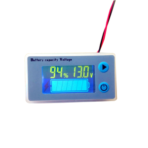 NCEL JS-C33 Programmable LCD Gauge 10-100V <b>Battery</b> Level Voltage Meter Load <b>Tester</b> Temperature Range -10~55C Percentage - Product Image 3