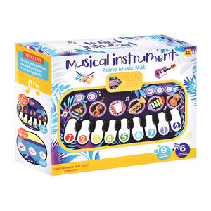 Tapis musical pour enfants, 6 sons d'instruments et 9 mélodies, tapis musical interactif pour tout-petits, éducation précoce - Product Image 6