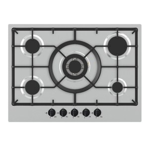 Estufa de <span class=keywords><strong>Gas</strong></span> Premium de 5 Quemadores, Diseño de Vidrio Templado y Acero Inoxidable, Estufa de <span class=keywords><strong>Gas</strong></span> Multiquemador Integrada para <span class=keywords><strong>Encimera</strong></span>, para el Hogar - Product Image 4
