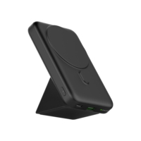 Batterie externe magnétique pliable 10000 mAh avec support, sortie PD 20W et SCP 22.5W, batterie Li-Polymère, fonction support 10W