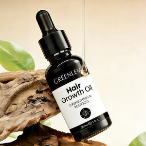 Huile Capillaire Végétale GREENLEM à Marque Blanche pour la Croissance des Cheveux, au Romarin et aux Graines Noires, Traitement Naturel et Biologique Sans Huile pour Cheveux Secs, OEM - Product Image 1
