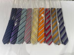 Corbata de Seda a Rayas con Estampado por Transferencia Térmica, Accesorio Masculino Tejido para Oficina, Bodas y Uso Diario, Samet Arpaci Clásico de Estambul - Product Image 3