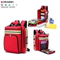 Meilleure vente de sac à dos de premiers soins d'urgence SOS en plein air de haute qualité Kit de traumatologie pour camping randonnée voyage
