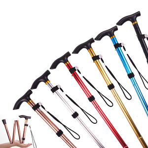 Bâtons de Trekking pliables en aluminium ultralégers, bâtons de course, de longueur réglable, 2 unités - Product Image 1