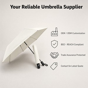 Parapluie ultra-léger en fibre de carbone, style crayon, entièrement automatique, toutes saisons, protection solaire UV, design français, vente en gros - Product Image 3