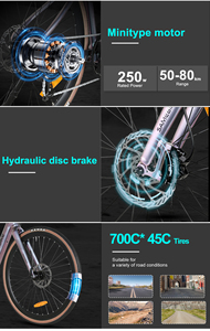 Batería de Litio y Magnesio OEM de Fábrica de 250W y 36V para Bicicleta Urbana - Product Image 2