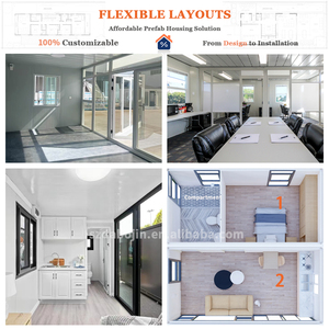 20-chân prefab bánh sandwich Bảng điều khiển container nhà kính tường container nhà prefab Tiny văn phòng Modular nhà - Product Image 3