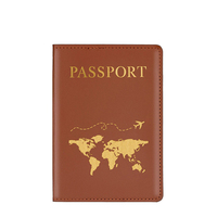 Usine Logo Personnalisé Beige Passeport Titulaire Voyage D'affaires Rfid Pu Portefeuille En Cuir Pas Cher En Gros Passeport Couverture