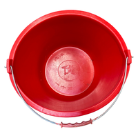 Fût en plastique HDPE rouge de haute qualité avec poignée métallique robuste, conteneur de sécurité incendie pour liquides inflammables, usage en construction