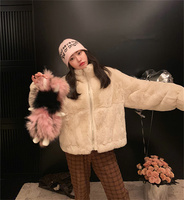 Petit manteau chaud en fourrure de lapin Rex importé des Pays-Bas, couleur Maillard, court, pour femmes, vestes en fourrure de lapin en vente, manteau en vison