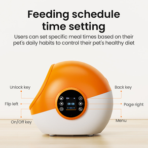 OEM/ODM 안티 스내치 칩 인식 멀티 고양이 자동 피더 타이밍 원격 제어 애완 동물 고양이 먹이 - Product Image 4
