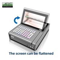 POS-терминал с клавиатурой ABS 1900, считывателем карт, для Windows 7/10, процессор J 1900, металлический корпус, 4 ГБ ОЗУ, 64 ГБ SSD, Bluetooth 5.2, черный, гарантия 1 год