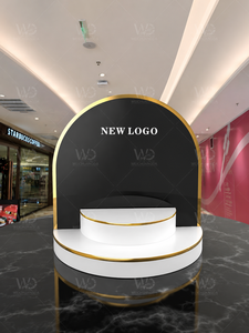 Espositore Cosmetico Personalizzato in Acrilico e Vetro, Scaffale da Banco a Più Livelli, Espositore per Trucchi da Negozio, per <span class=keywords><strong>Live</strong></span> Streaming - Product Image 2