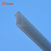 Couvercle de diffuseur épais en acrylique translucide gris pour applique murale linéaire d'extérieur extrudé Led PMMA tige ou barre couleurs personnalisées