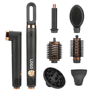 Brosse à air chaud professionnelle en une étape 7 en 1 personnalisée de marque privée peigne lisseur bigoudis <span class=keywords><strong>auto</strong></span> brosse sèche-cheveux - Product Image 1