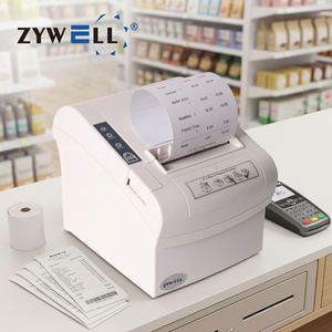 Zywell ZY806เครื่องพิมพ์ใบเสร็จแบบใช้ความร้อน80มม. สำหรับ foodpanda ubereat loyveres เครื่องพิมพ์ร้านอา<span class=keywords><strong>หา</strong></span>ร - Product Image 1