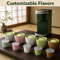 Capsules de thé vert matcha espresso, lot de 10, dosettes de latte onctueuses et riches, compatibles avec les machines à café à portion individuelle