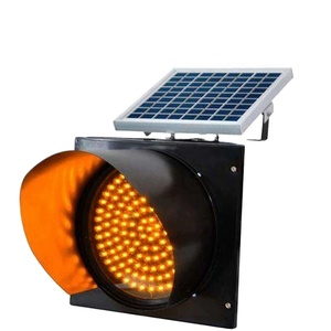Semáforo Solar de Venta Caliente, Fabricado en China, Alimentado por Batería, Luz Intermitente Amarilla de Seguridad Vial - Product Image 1