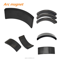 Aimants puissants en néodyme-fer-bore de grande taille en forme de tuile, revêtement époxy noir, résistance à la corrosion, adaptés aux moteurs et machines