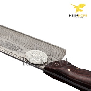 Coltello <span class=keywords><strong>da</strong></span> Chef KEENHOPE Fatto a Mano con Lama in Acciaio Damasco a 89 Strati 10Cr15CoMoV, 8 Pollici, Manico in Legno Ironwood del Deserto USA - Product Image 4