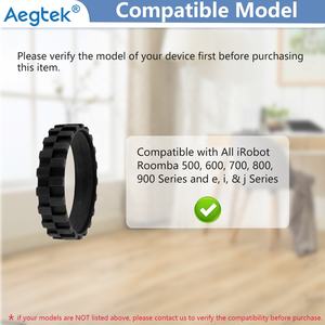 Neumático de rueda de goma Serie 500-960 para aspiradora de uso doméstico para todas las piezas y <span class=keywords><strong>accesorios</strong></span> de iRobots Roombas - Product Image 3
