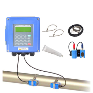 Độ chính xác cao 1% Clamp-on siêu âm Flow Meter RS485 modbus siêu âm cảm biến lưu lượng cho dòng chảy công nghiệp hệ thống giám sát - Product Image 1