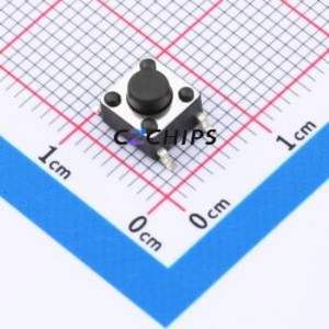 TS110416050 Tactile Switch SMD-4P,6x6mm Switch Single Pole Single Throw Round Button 1.6N 5mm - Product Image 1