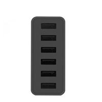 Cargador USB de 6 Puertos, Cargador de Escritorio para Teléfono Móvil, Hub de Carga USB de 50W con 5V 2.4A por Puerto para Teléfono y Más