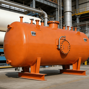 Réservoir d'air horizontal en acier au carbone sur mesure - Haute résistance, résistant à la corrosion, pression maximale de 2 MPa, <span class=keywords><strong>longueur</strong></span> de 5 m - Product Image 2