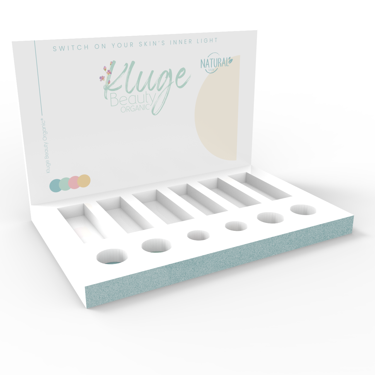 Apache Customizable Modern Light Duty PVC Display Rack Glossy Lamination Single-Sided Design for Skincare Cosmetics Countertops — view 2