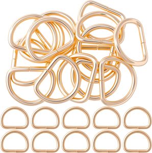 Pcs Mm Metal D Rings For <b>Purse</b> Multifunctional D Shaped Metal Ring Buckle Non Welded Semi Circular DIY Bag Hardware Accessories - Product Image 1