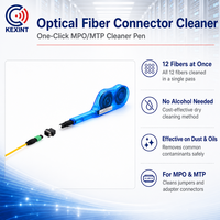 KEXINT FTTH One Click MPO MTP Optical Fiber Connector Cleaner Pen Cassette High-performance Tool for Cleaning Fiber End-faces