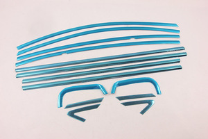 WZXDAUTO 14 pièces garnitures de vitres latérales en acier inoxydable pour voiture, accessoires extérieurs pour berline 2009-2017 - Product Image 4