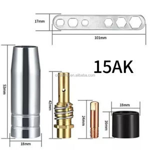 Antorcha de soldadura CO2 MB15, antorcha de soldadura MIG con conector europeo, pistola de cobre, piezas para máquina de soldadura MIG MAG - Product Image 5