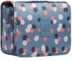 Wholesale Large Capacity Terylene Portable Travel Toiletry Organizer Bag Waterproof Cosmetic <b>Makeup</b> Storage with Hook - Product Image 3