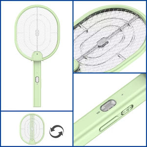 Raquette électrique anti-moustiques LED rechargeable multifonctionnelle légère avec longue durée de vie de la batterie - Product Image 2