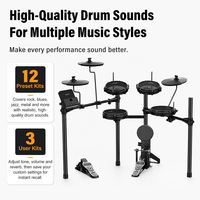NUX DM100 Professional Double Layer Adjustable Metal Electronic Drum Set