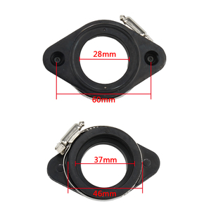 Nuevo adaptador de carburador de motocicleta POWERMOTOR, alfombrilla de goma para tubo de admisión de entrada para accesorios de motor de 28/30mm <span class=keywords><strong>110</strong></span>-160cc, moto de cross - Product Image 5