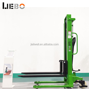 LIEBO 手動式パレットスタッカー 1トン 2トン 3トン ハンド油圧フォークリフト 手動パレットスタッカー 1.6m 手動フォークリフト - Product Image 6