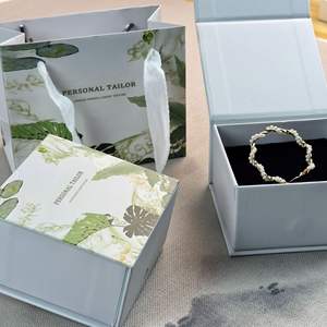Caja de regalo con tapa de impresión <span class=keywords><strong>en</strong></span> color de libro magnético de alta calidad, collar de joyería, anillo, pendientes, embalaje de exhibición de almacenamiento - Product Image 3