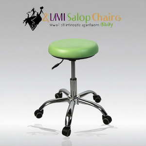 Chaise de bureau ergonomique pivotante à 360° en cuir PU de haute qualité, chaise de salle à manger commerciale, chaise de travail, chaise de beauté, chaise de barbier, cadre en acier réglable - Product Image 3