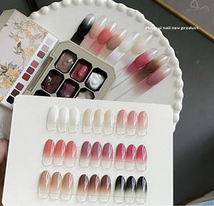 9-Color Nine-Grid UV Nail Polish Pallet 2G Gradient <span class=keywords><strong>Patpat</strong></span> Gel Soak-Off DIY Gel de diseñador francés - Product Image 5