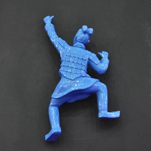 Ins Style Resina Terracota <span class=keywords><strong>Warriors</strong></span> Creative Qin Dynasty Decoraciones para hoteles Tiendas de ropa Modelo Patrón Fondo Pared - Product Image 4