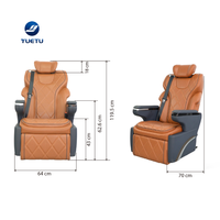 Siège de capitaine inclinable électrique en cuir matelassé diamant avec appui-tête, accoudoir et repose-jambes pour Toyota Alphard